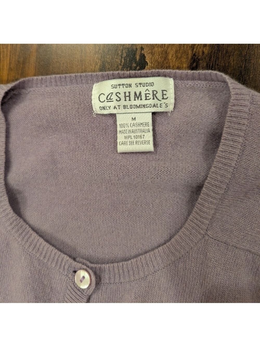 Sutton studio 100%Cashmere Made in Australia , Medium, light purple, Cardigan. - Picture 4 of 7
